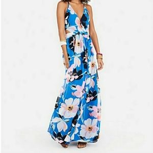Express floral maxi dress